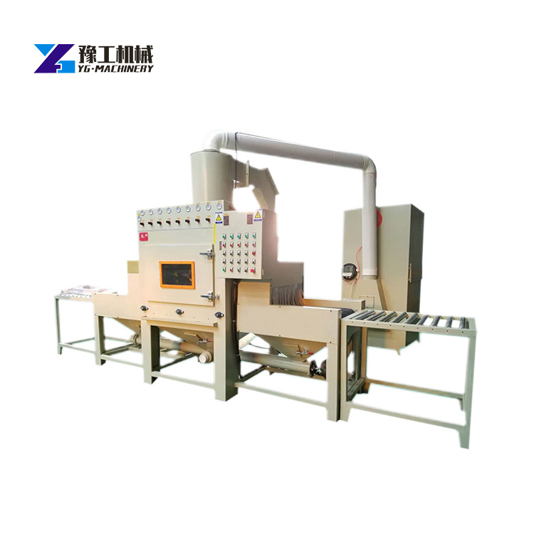 Large double-door conveying type automatic sandblasting machine Furniture and wood sandblasting machine