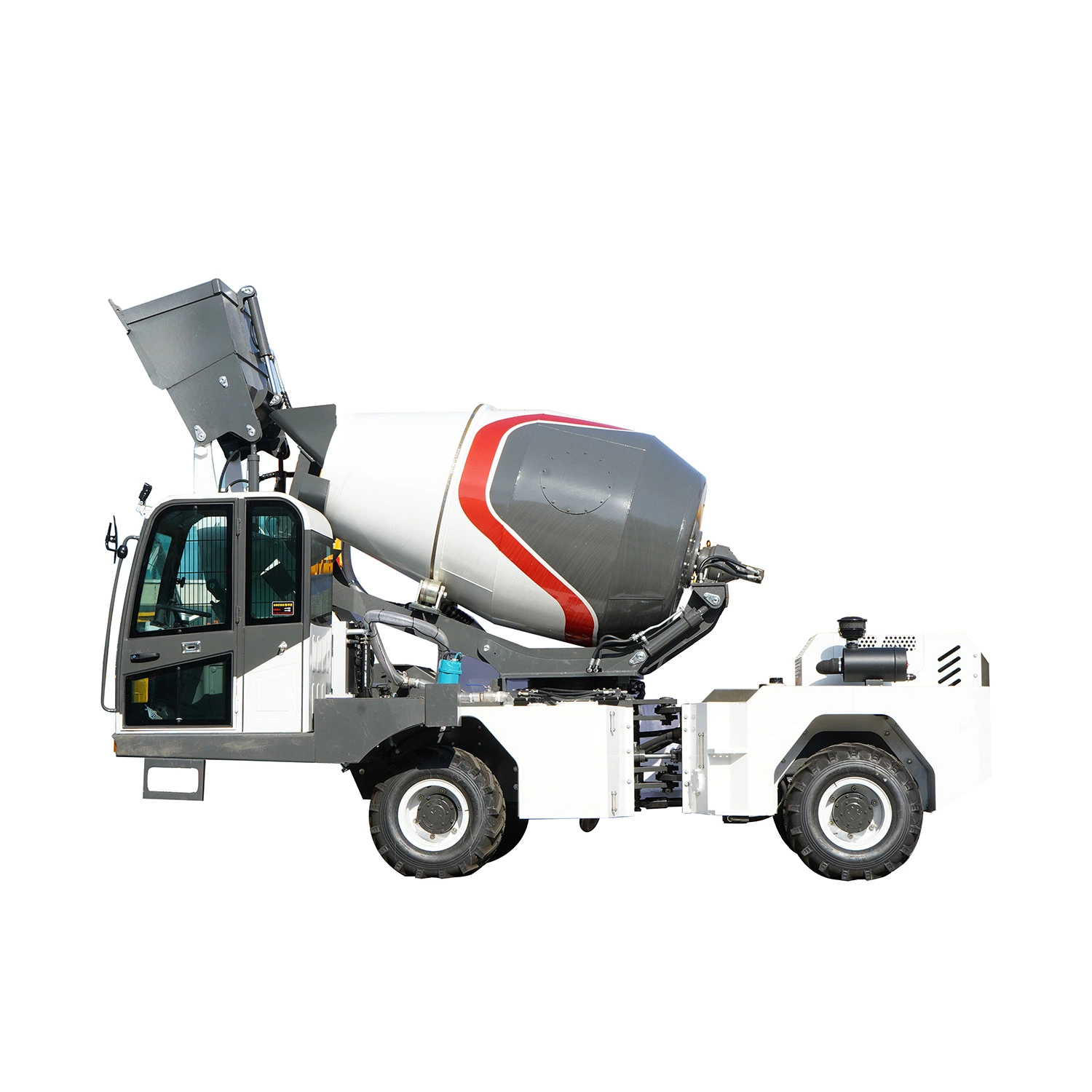 Fully Automatic Self Loading loader soil drum mixer machine JZM \/JZC 350L drum used 500L concrete mixer cement mixer