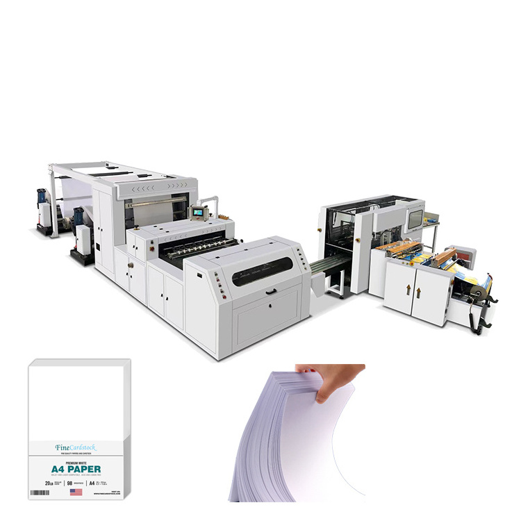 Fully Automatic A4 Copy Paper Making Machine A4 Size Sticker Cutting Machine