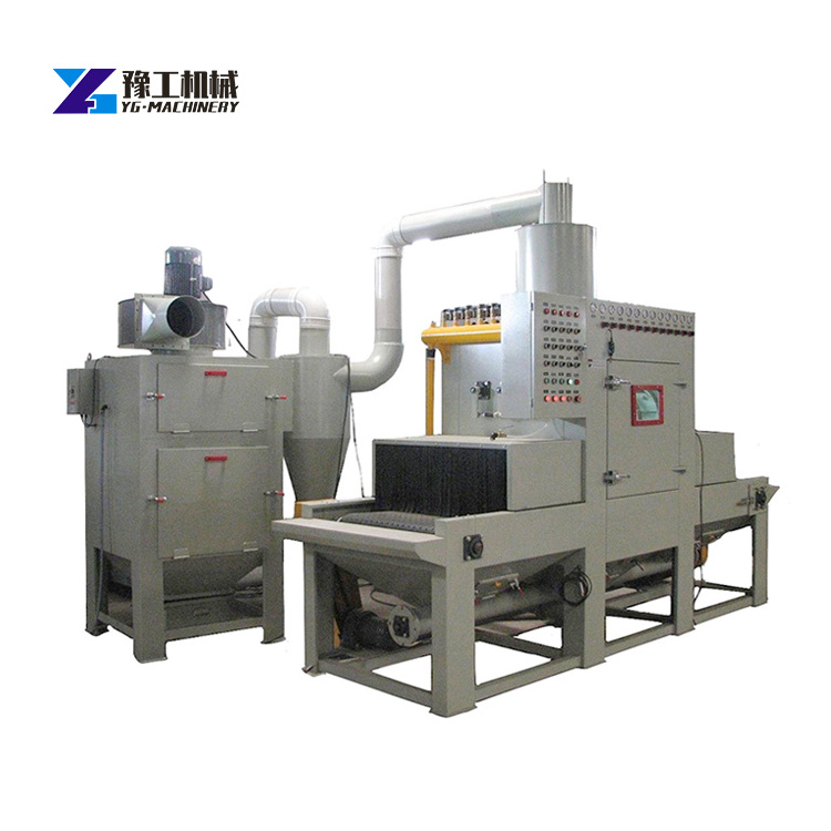 Large double-door conveying type automatic sandblasting machine Furniture and wood sandblasting machine