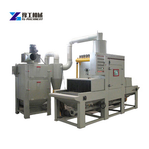 Large double-door conveying type automatic sandblasting machine Furniture and wood sandblasting machine