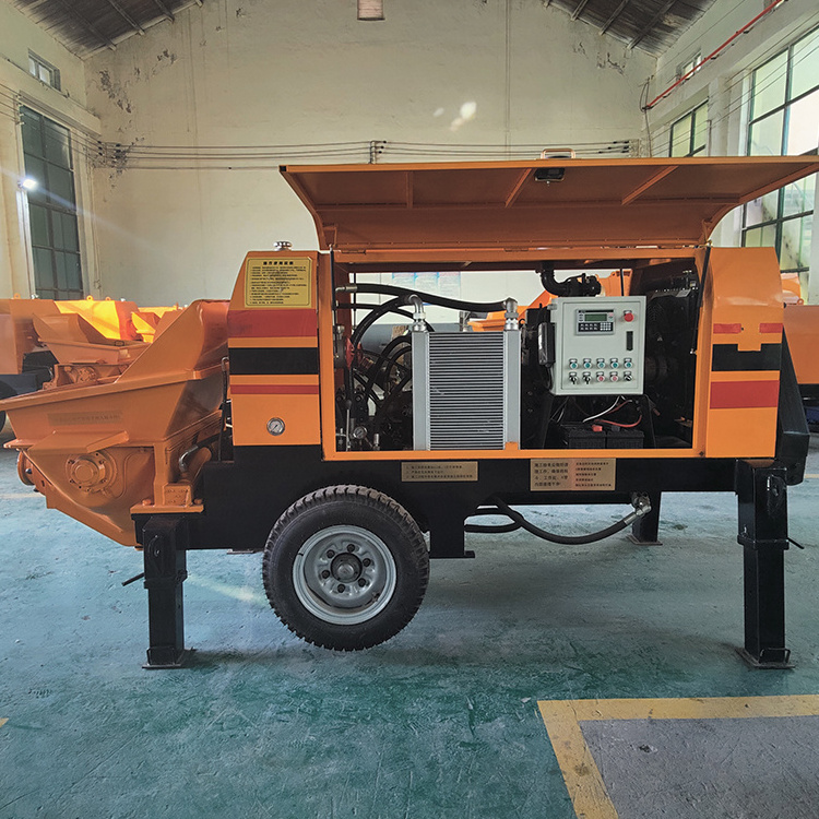 Electric Diesel Hydraulic Concrete Pouring Pump Bobcat Concrete Pump For Sale