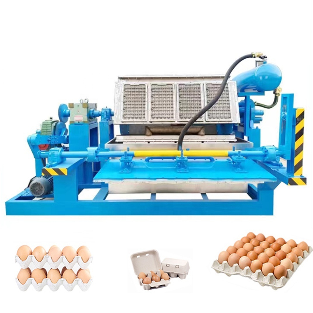 Small egg trays molding machinery paper pulp forming automatic egg carton tray making machine