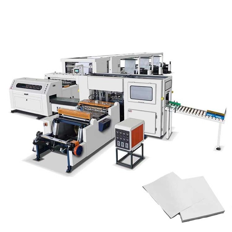 Fully Automatic A4 Copy Paper Making Machine A4 Size Sticker Cutting Machine