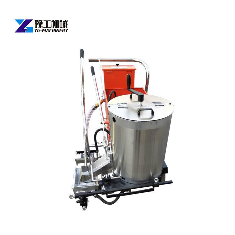 China manufacturer Automatic hand push road painting thermoplastic road marking machine