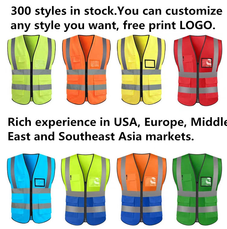 safety coverall elastic waist belt high vis security coat 3m safety  reflective tape clothing red reflective vest