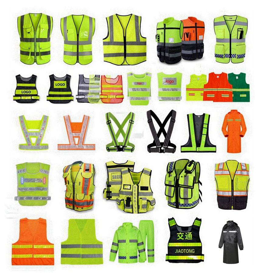 class 3 high visibility jacket reflector vest safety offshore coverall polyester safety vests  reflective vest security