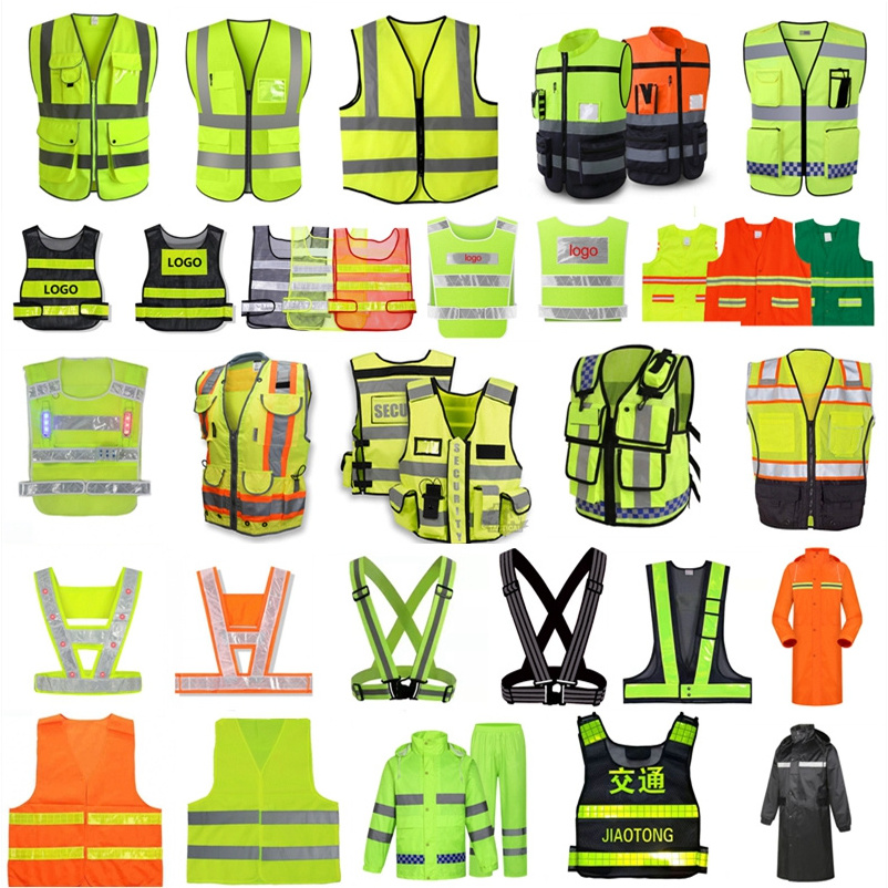 hi vis workwear disposable clothes hi vis sweatshirt jaket reflective workwear overalls hi vis vest with pockets