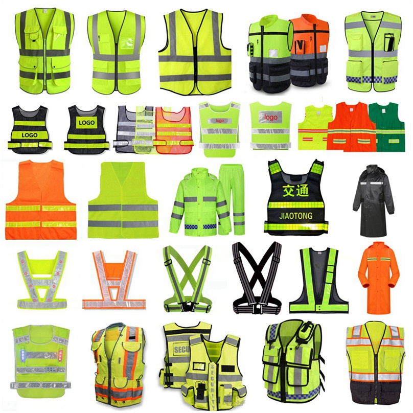 high visibility hoodie tshirt safety pink safety vest protective hoodie work shirt logo reflective vest with led