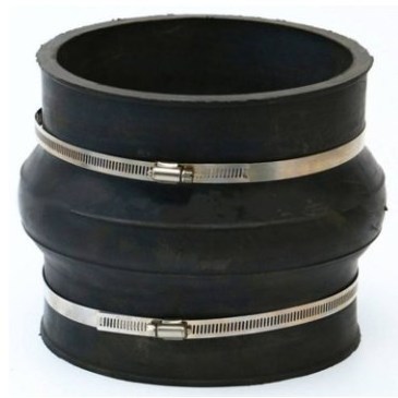 Customized 3 Inch Stainless Steel Neoprene Clamp Type Rubber Expansion Joint For Plastic Pipes