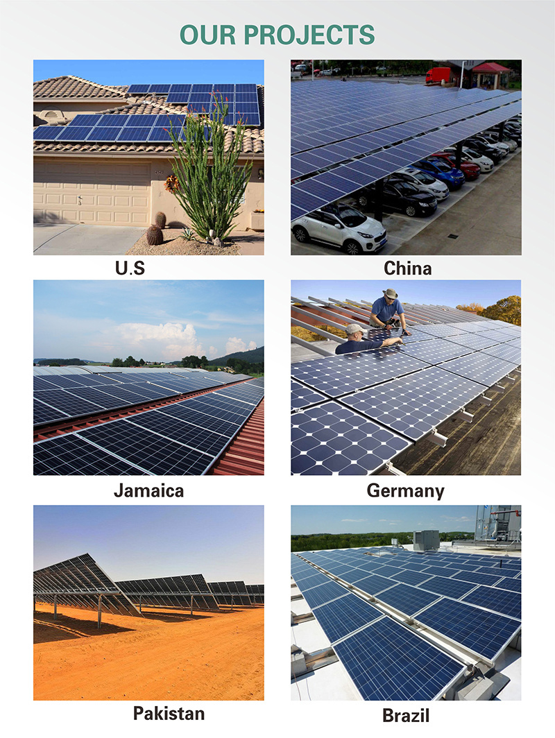 Warehouse Hot Sale 400w 425w 450w Half Cell Pv Module Monocrystalline Solar Panel Back Frame Solar Energy Products