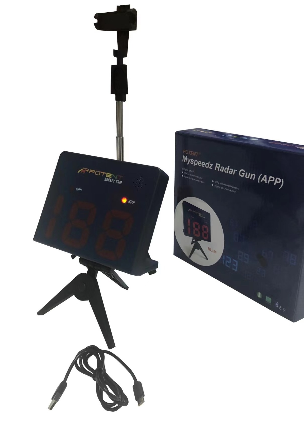 ON SALE !  !  ! New Speed Radar Gun 2.0 w Measure Shot Speed for Hockey, Baseball, Tennis, Golf Christmas Free Shipping