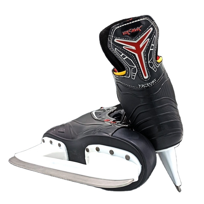 Factory Price OEM Fibre Ice Hockey Ice Skate Shoes hockey Skates for kids and adults