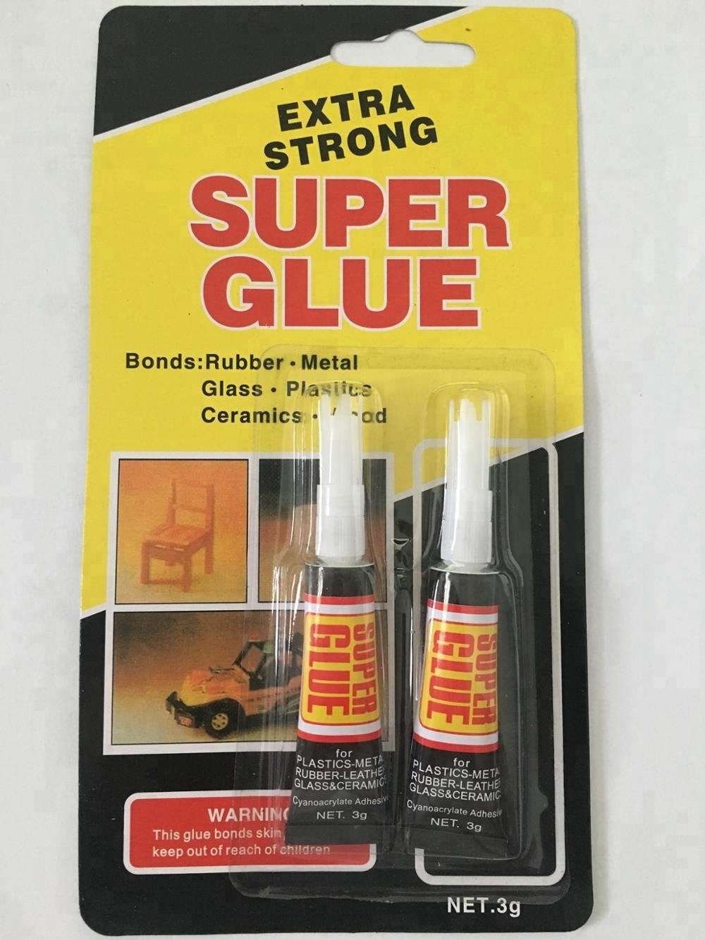 Liquid Super Glue in Aluminium Tube 3G/Tube 2PCS/Tube