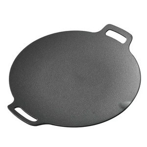 Korean style Barbecue Plate Outdoor Camping  Round Steak Frying Pan BBQ Grill plate Griddle pan