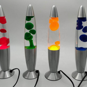 New Aluminum base Rocket Desk Lava Lights 13 inch customized color Jellyfish Lava Lamp