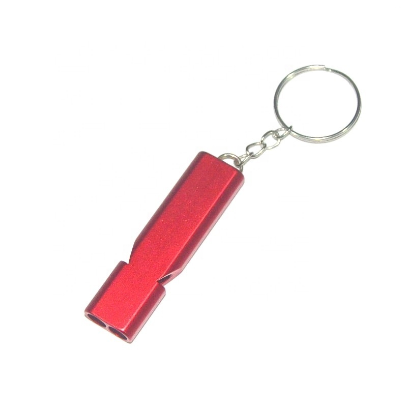 120DB Outdoor Security Survival Self Defense Safety Metal Keychain Emergency Whistle for Camping Hiking Sports Dog Training