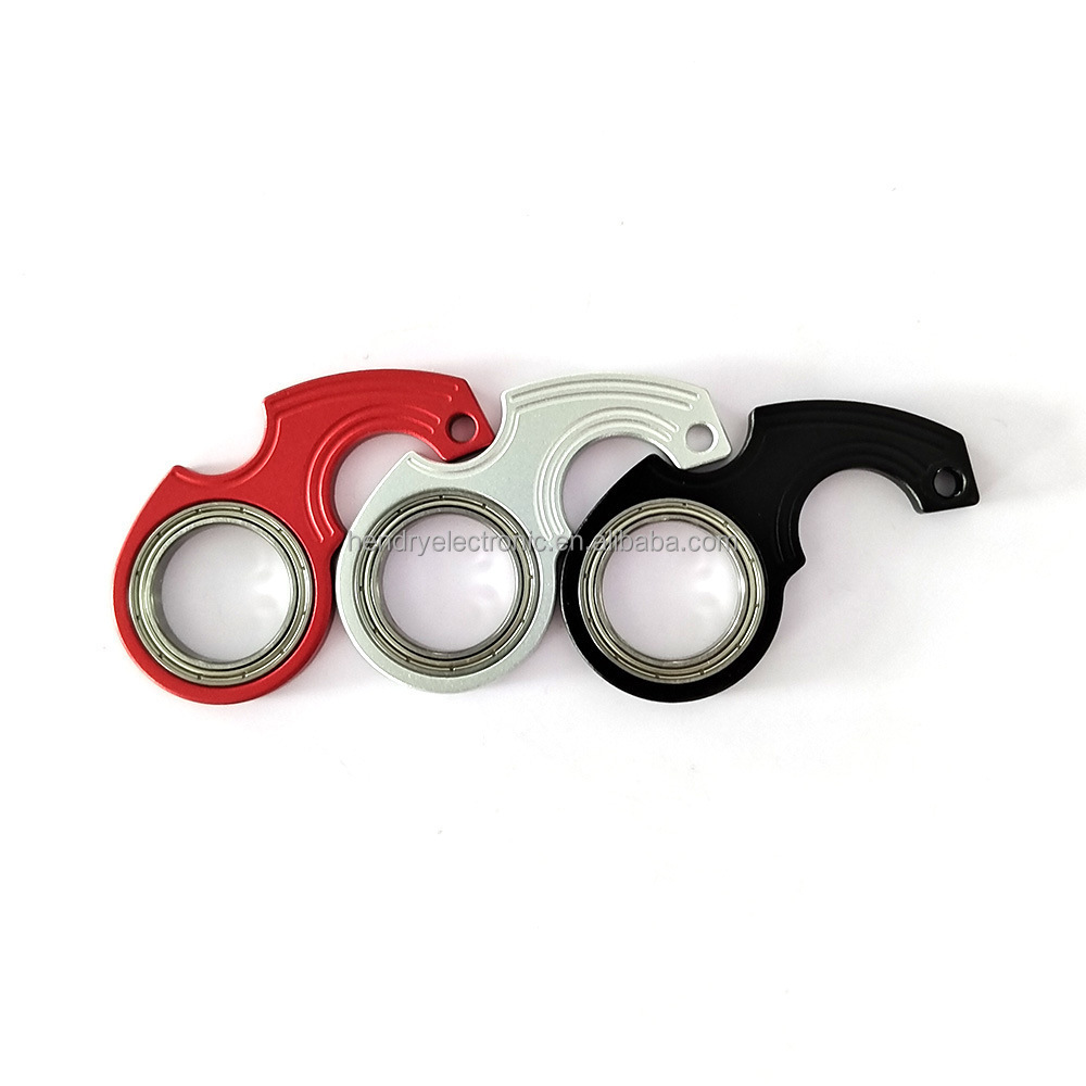 Zinc Alloy Funny Fidget Plastic Anxiety Relief Keychain Spinner Karambit Spinner Ninja Keychain Spinner For Keys