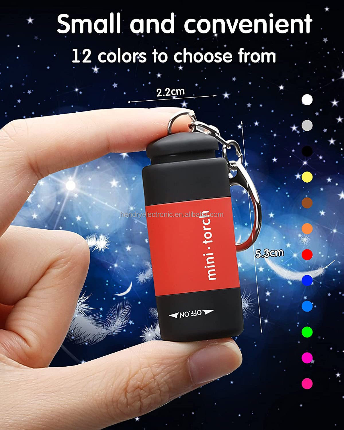 Wholesale USB Rechargeable Pocket LED Torch Bulk Mini Keychain Flashlight