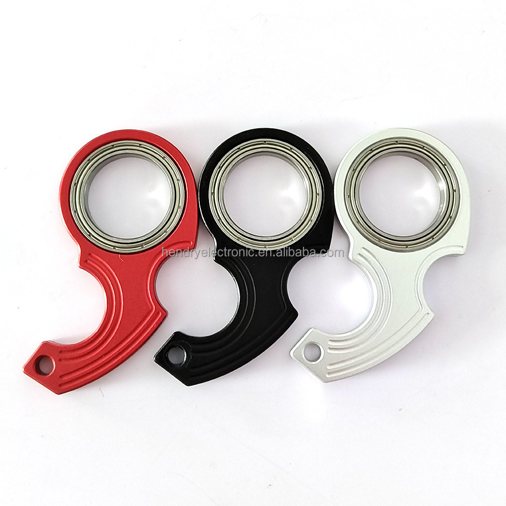 Zinc Alloy Funny Fidget Plastic Anxiety Relief Keychain Spinner Karambit Spinner Ninja Keychain Spinner For Keys