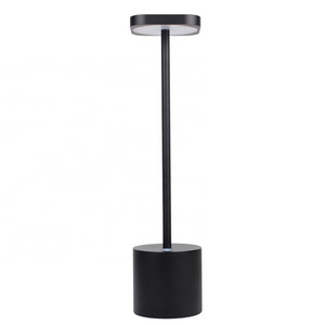 Hotel Table Light with Battery Modern Decorative Colorful LED Rechargeable Restaurant Table Lamps