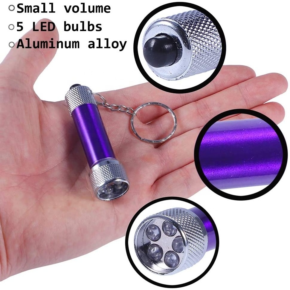 Super Bright Mini Portable Aluminum Alloy Keychain Torch LED Mini Flashlight