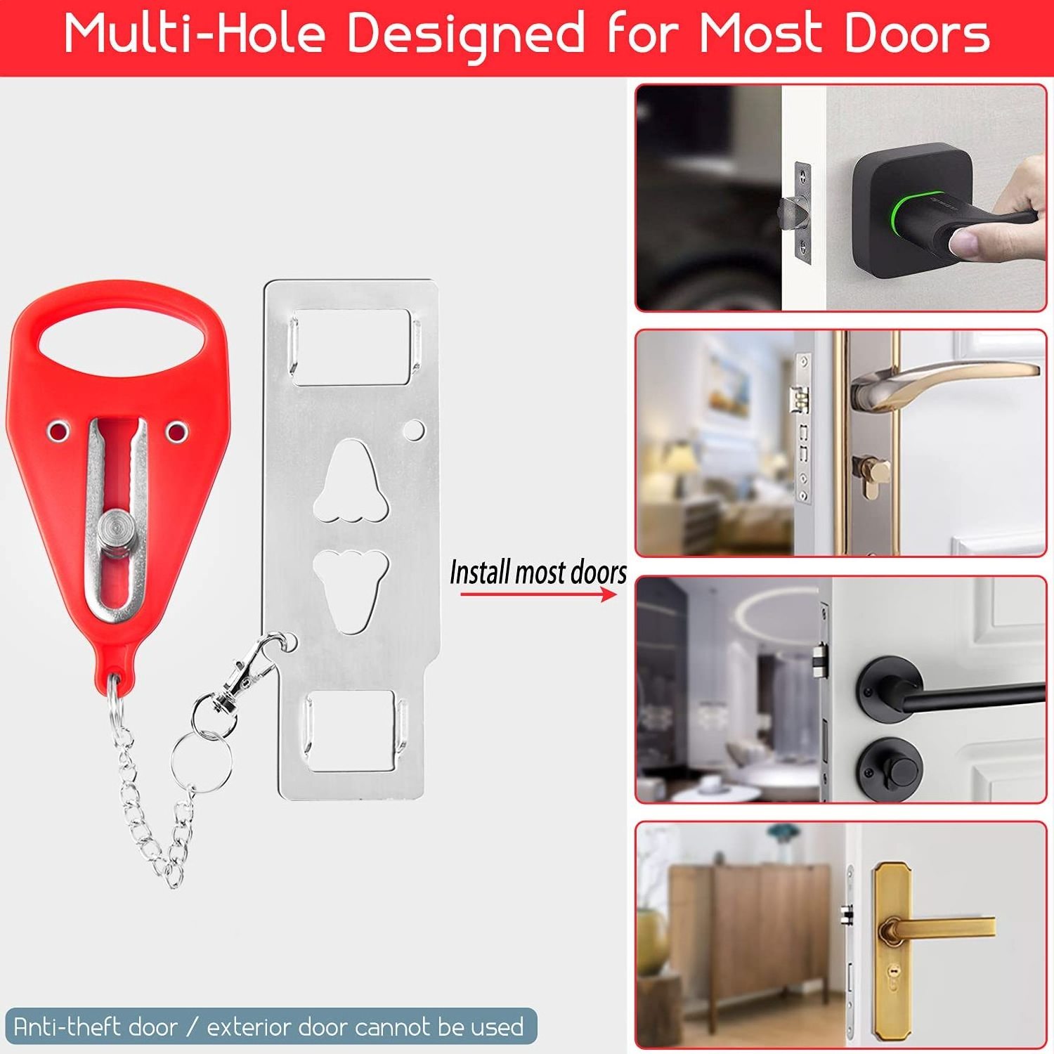 Wholesale Apartment Home School Traveling Security Padlock Portable Hotel Door Lock