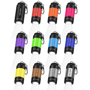 Wholesale USB Rechargeable Pocket LED Torch Bulk Mini Keychain Flashlight