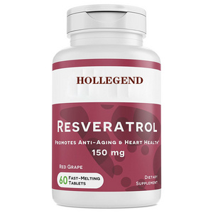 Trans-Resveratrol Resveratrol Capsules 500mg Sublingual Tablet for Cardiovascul Skin Phenolic Antioxidant E316 1098 Extra Vigor