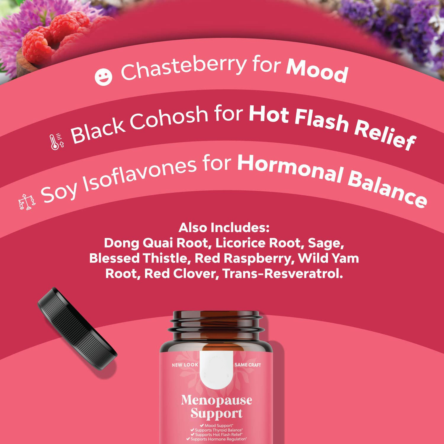 OEM Dong Quai Herb Menopause Hot Flashes Hormones Balance Bloating Relief Pills Gummies for Period Cramp Relief Night Sweats