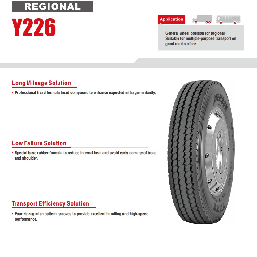 2024 LIGHT TRUCK  Radial TYRE from China Duraturn/Dynacargo Y226 6.50R16 7.00R16