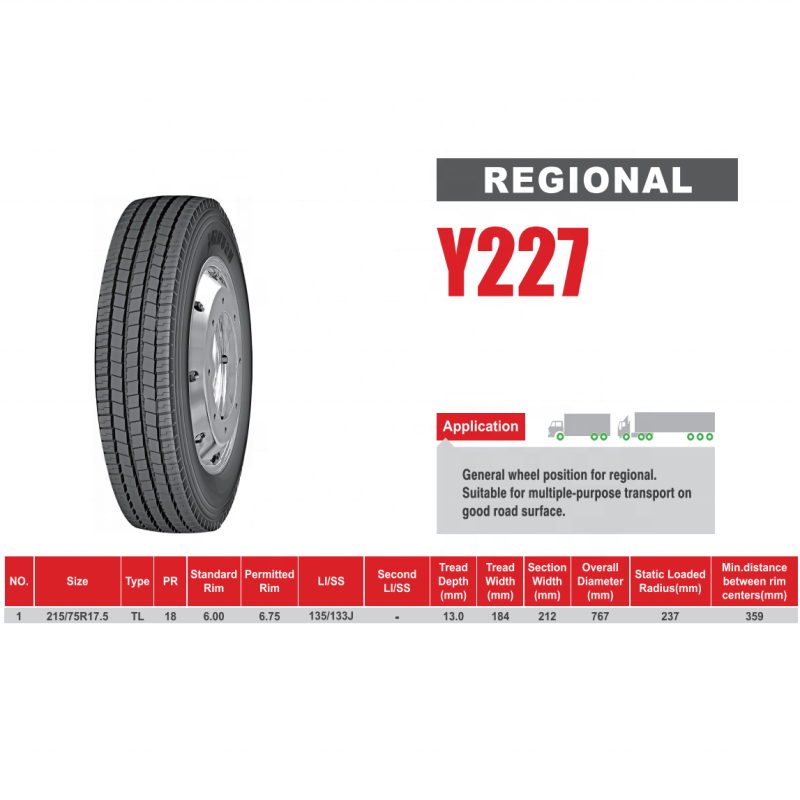 215/75R17.5 Y227 truck tire heavy truck tires commercial truck general wheels cheap tyres