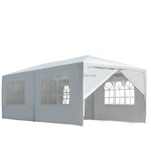 PE fabric white color party tent 10x30 gazebo with sidewall for sale