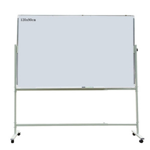 Height Adjustable Mobile White Board With Wheels Writing Whiteboard With Stand for School