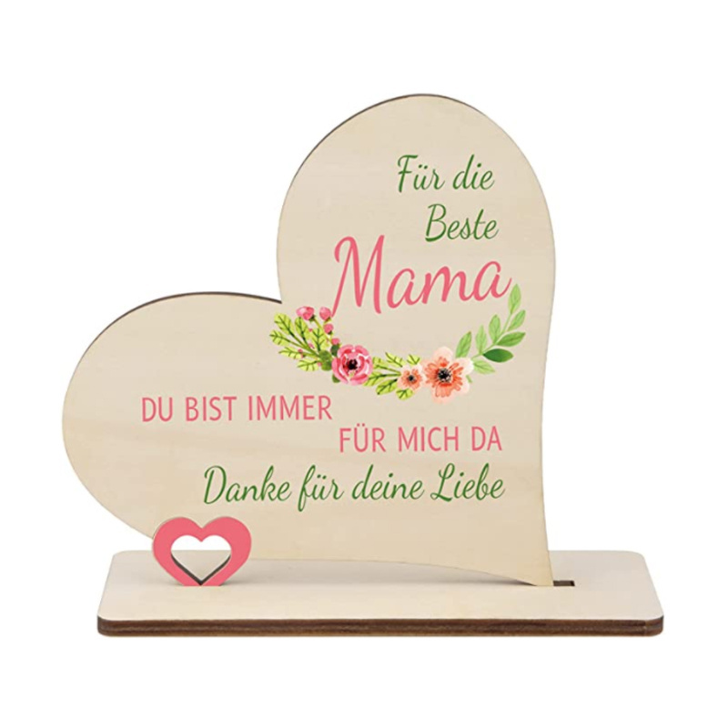 2022 heart shape sublimation photo frame with stand for valentines day blank photo block