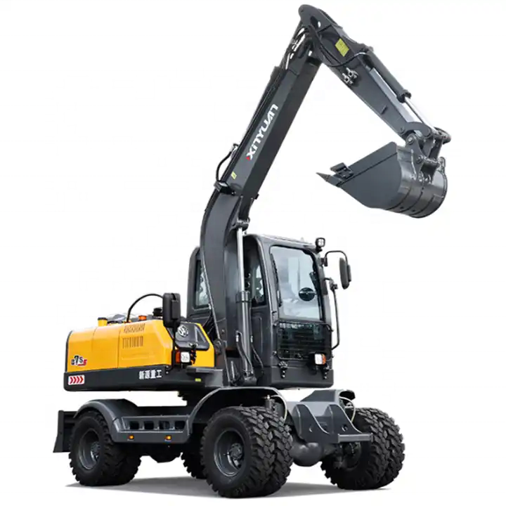 GOOD conditional micro excavator used xinyuan B75G4 mini excavators second hand micro wheel digger for sale