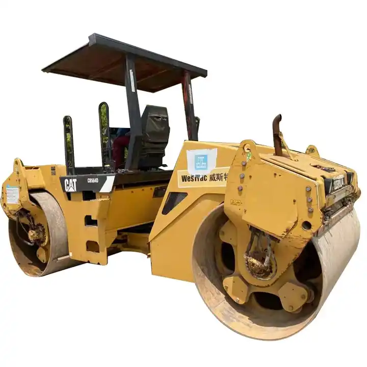 Very good condition second hand road roller 5 ton vibratory road roller with double wheel