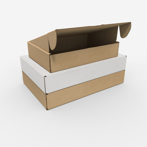 Small Mailing Boxes 4" x 4" x 2" Blue Black Kraft Corrugated Cardboard Packing Mailers for Small Business Brown Shipping Box