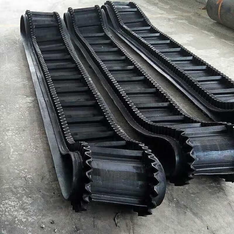 120mm sidewall conveyor belt with 650mm width for conveying crushed sand and stone