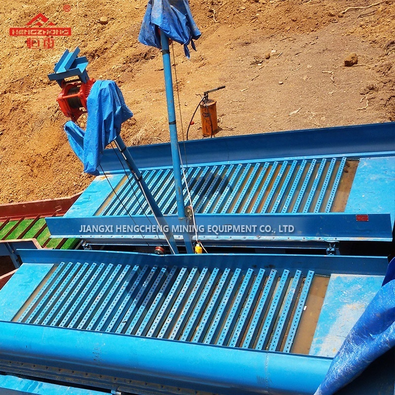 Low cost gold mining equipment gold washing machine vibrating sluice box for sale