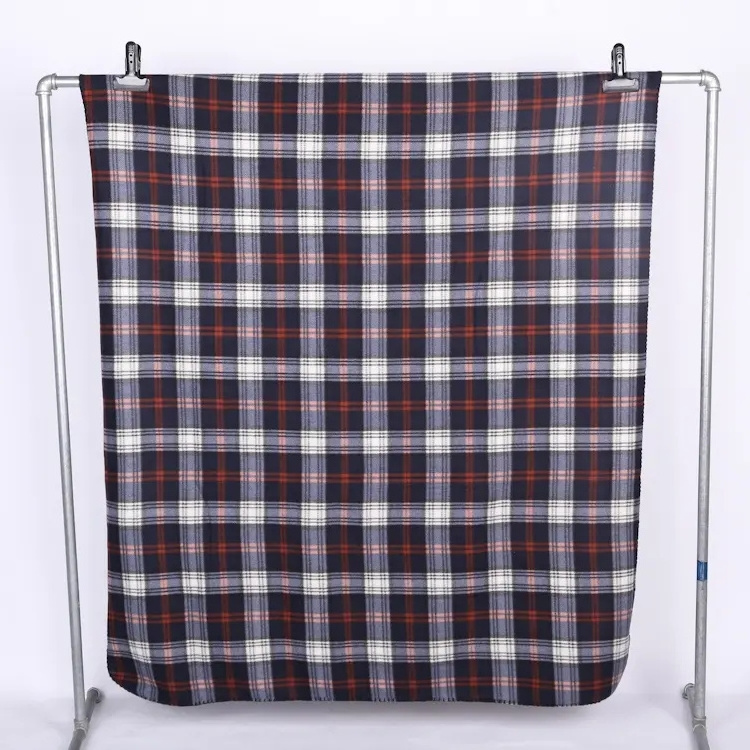 Factory Direct Sale 50x60 Plaid Fleece Polar Throw Blankets For Indoors And Outdoors