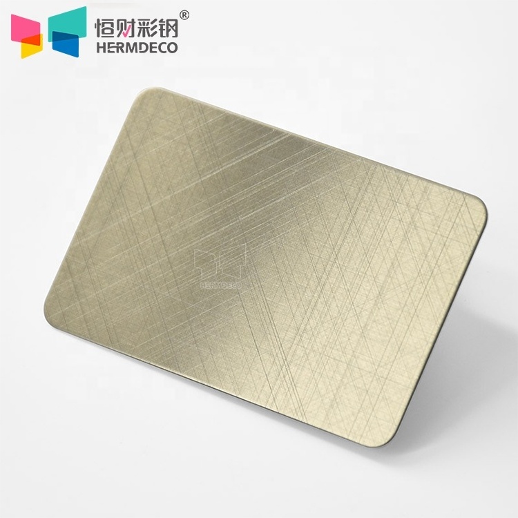 Colour Sheet 304 Stainless Steel 7 Mm Sheet Bronze Hairline Hengchoi Stainless Steel Sheet/plate 2B