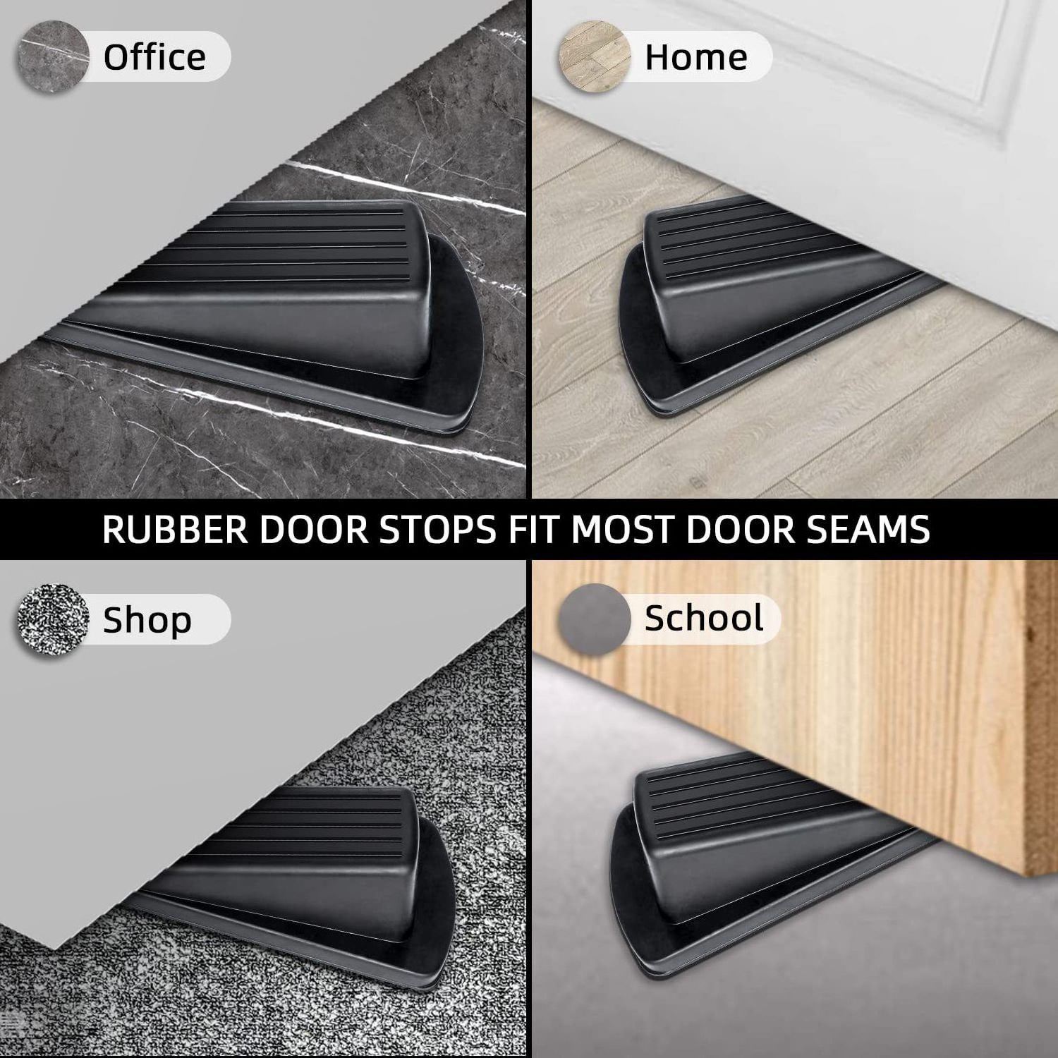 Rubber door stopper for draft stoppers rubber under silicone wall dust seal suction  multiple scenarios wall protection