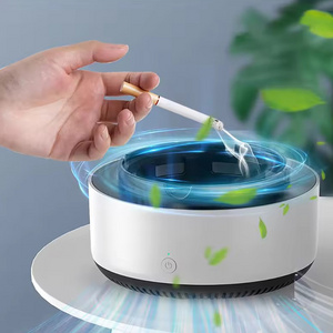 New Multipurpose Cigarette Ashtray for Air Purifier Function Odor Smoke Removal Ashtray Anion Automatic Purifier Ashtrays