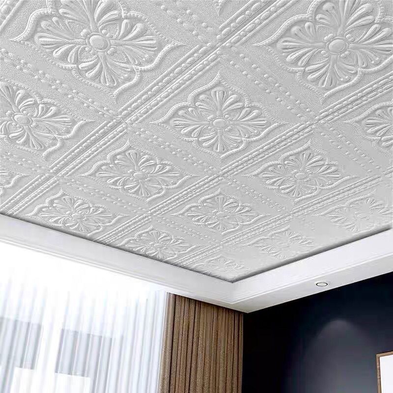 Peel And Stick Wall Aluminum Foil Sticker Ceiling Wallpaper Self-adhesive Wall Decoration Stickers for Home Decor