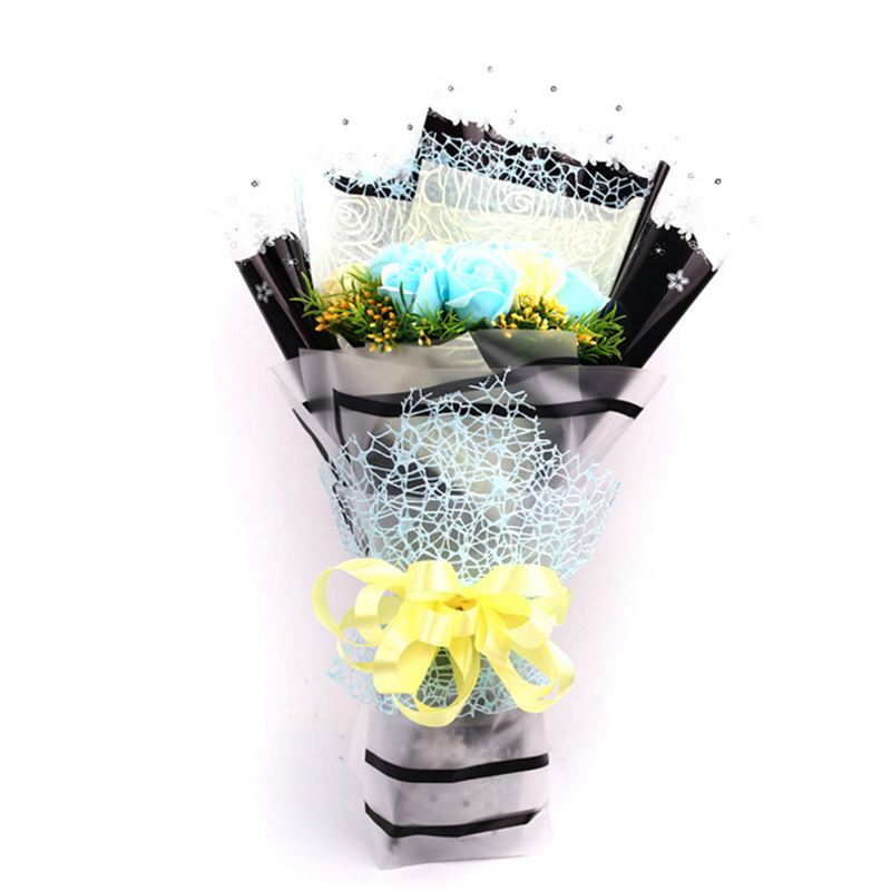 decorative flower wrapping poly deco floral mesh