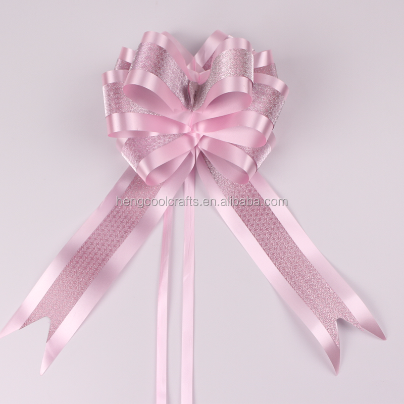 10Pcs Organza Pull String Bows Wrap Ribbon for Wedding Party