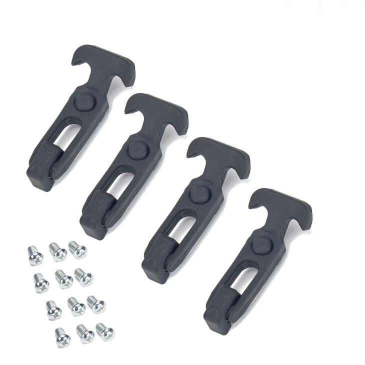 YH1990 Rubber Hood Catch Flexible T-Handle Hasp Rubber Flexible Draw Latches with Brackets for Tool Box