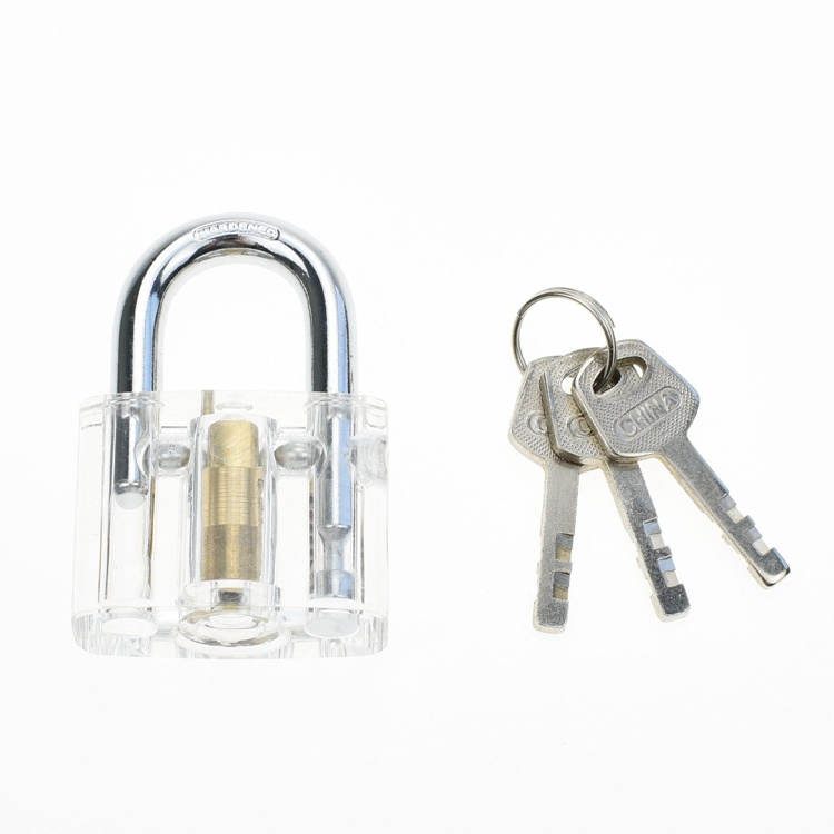 YH10024  9pcs 8pcs Transparent Locks Practice Lock Set Visible Locks Common Padlocks Training Pick Set for Beginner Locksmith