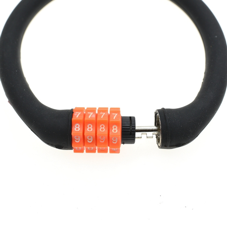 YH1886 Combination Lock Bike Lock for Kid Bike Easy Password Silicon Lock